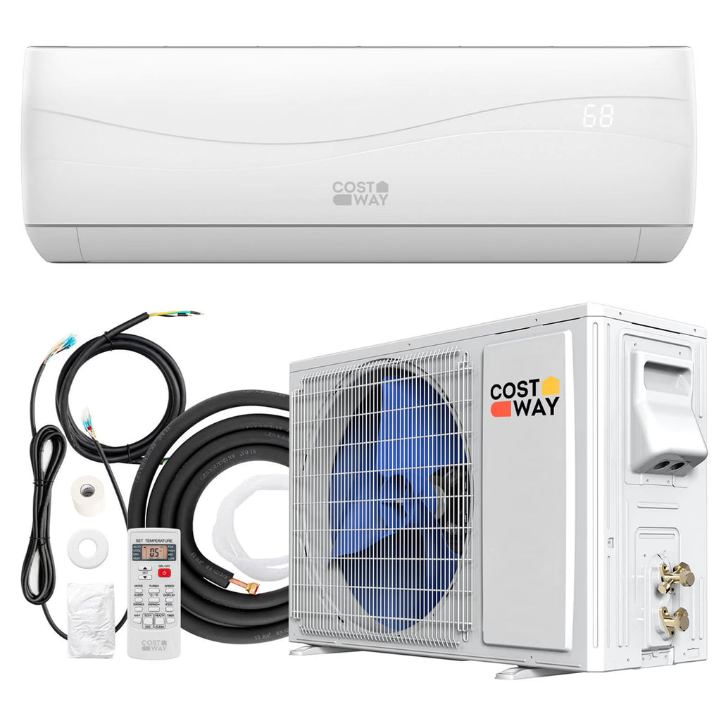 Nouveauté 2026 – Climatiseur et chauffage mini-split Costway , 18 000 BTU, 19 SEER, couverture de 1 250 pi²