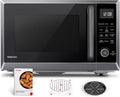 Nouveauté 2026 – Four à micro-ondes de comptoir TOSHIBA 8 en 1 avec friteuse à air chaud, convection, sécurité enfant, 28 litres (1 pi³), noir