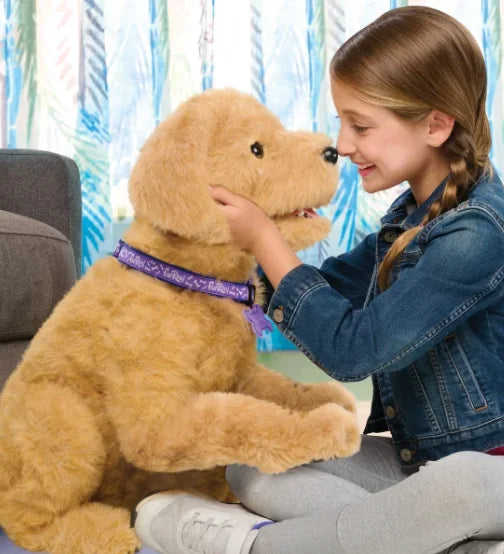 Nouveauté 2026 – FurReal Biscuit Mon Chiot Lovin' - 56 cm - Répond aux commandes vocales - Animatronique grandeur nature activée par le mouvement
