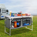 Nouveauté 2026 – Table de cuisine de camping BENTISM , pliable et portable, avec 3 hauteurs réglables