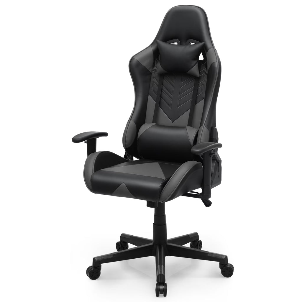 Nouveauté 2026 – Chaise de jeu ergonomique Magshion , chaise de jeu confortable, chaise de bureau en cuir, chaise de jeu pivotante et réglable, bleue