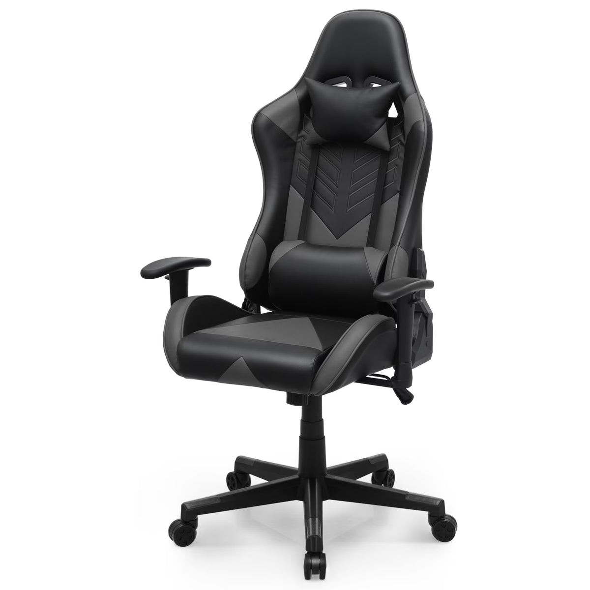Nouveauté 2026 – Chaise de jeu ergonomique Magshion , chaise de jeu confortable, chaise de bureau en cuir, chaise de jeu pivotante et réglable, bleue