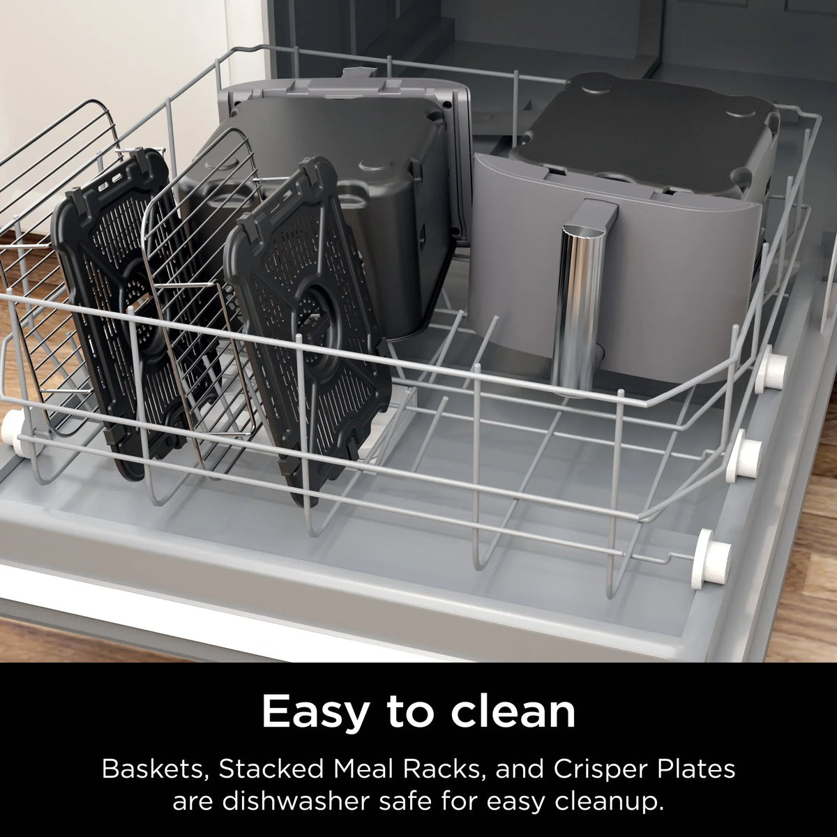 Nouveauté 2026 – Friteuse à air Ninja DoubleStack XL à 2 paniers, technologie DoubleStack permettant de cuire 4 aliments simultanément, conception compacte, 10 pintes, 4 en 1, Smart Finish & Match Cook, SL400