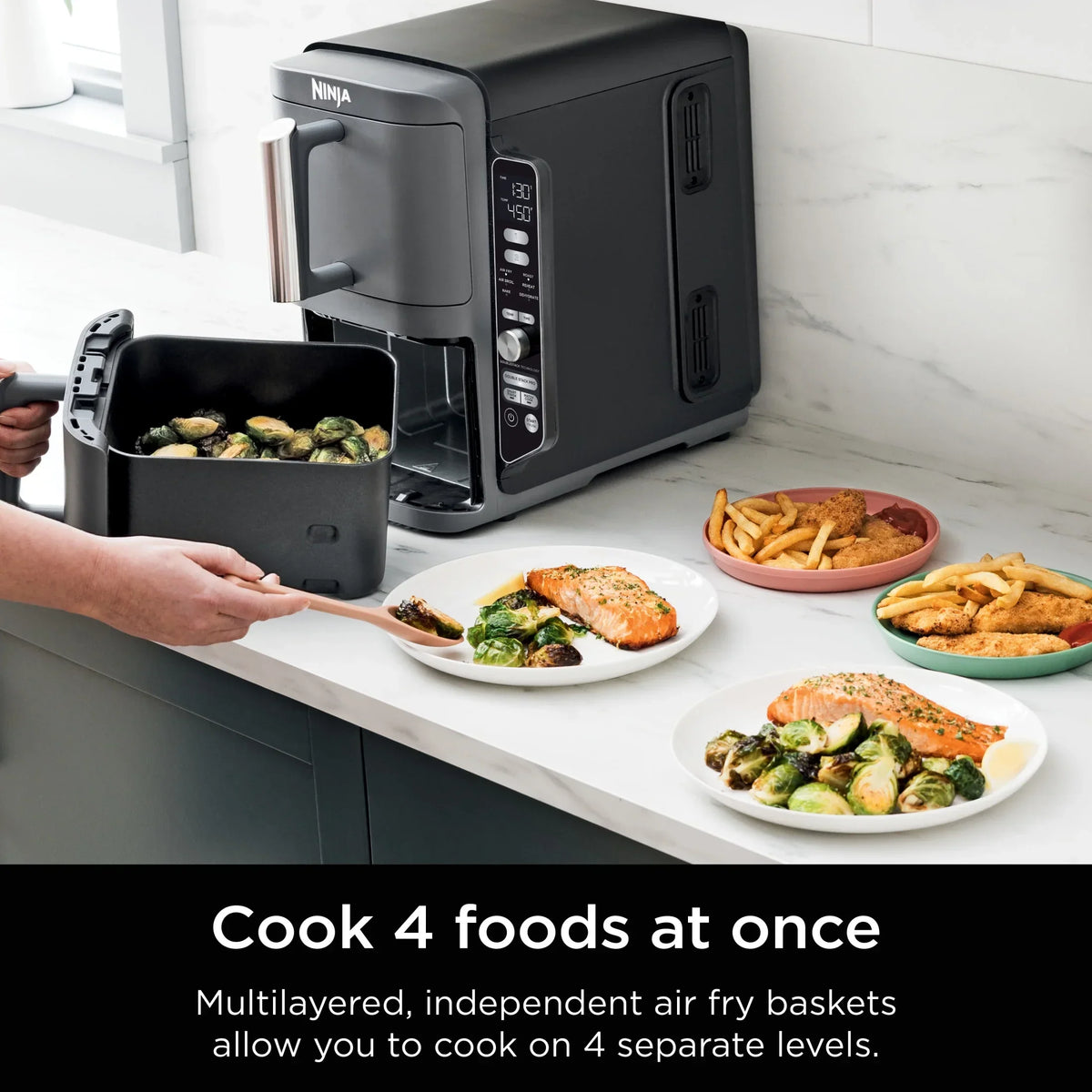 Nouveauté 2026 – Friteuse à air Ninja DoubleStack XL 10 QT à 2 paniers