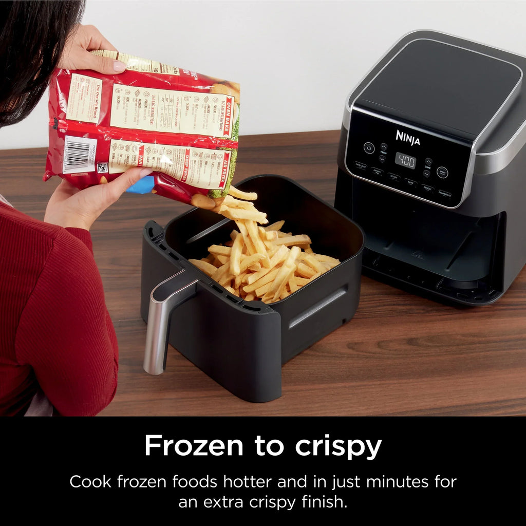 Nouveauté 2026 – Friteuse à air Ninja Pro XL 6-en-1 avec une capacité de 6,5 L, fonctions Max Crisp, friture à air chaud, rôtissage à air chaud, cuisson au four, réchauffage et déshydratation