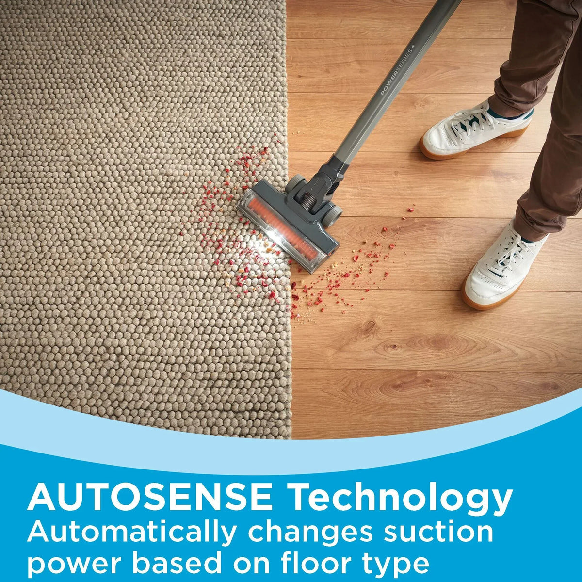 Nouveauté 2026 – Kit aspirateur balai sans fil BLACK+DECKER POWERSERIES+ 20V MAX* , pour moquettes et sols durs, convertible en aspirateur à main, autonomie de 44 minutes, pour le nettoyage quotidien, BHFEA18D1