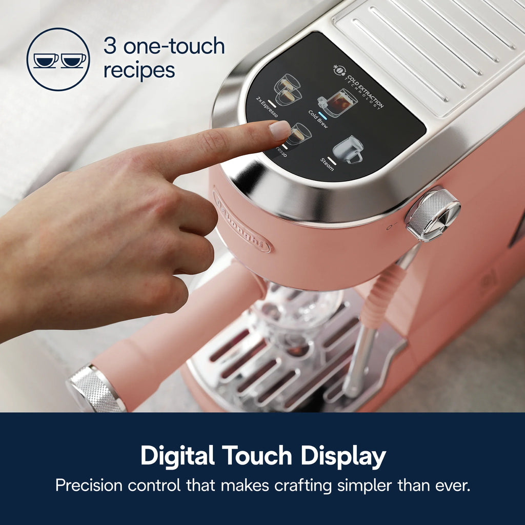 Nouveauté 2026 – Machine à expresso De’Longhi Dedica Duo , format compact avec mousseur intégré pour latte art, expresso, café infusé à froid, lattes et plus encore, acier inoxydable
