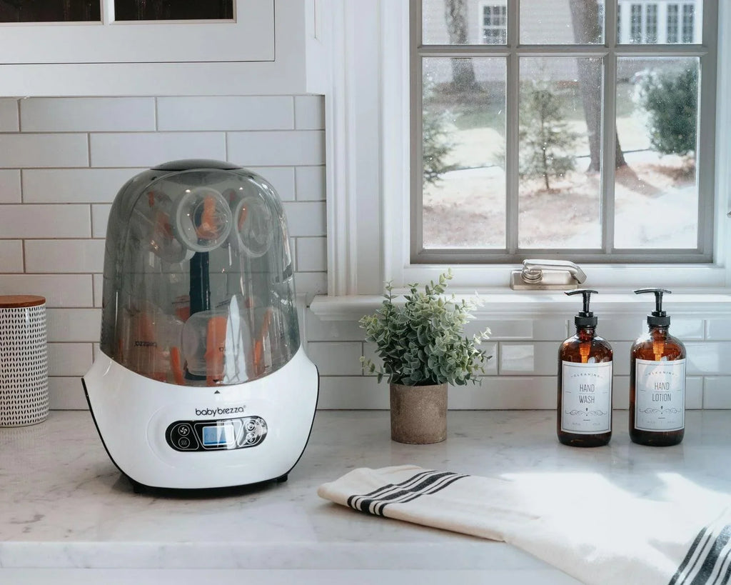 Nouveauté 2026 – Stérilisateur et séchoir à biberons Baby Brezza : stérilisation à la vapeur électrique pour tétines, biberons en verre et en plastique, et biberons pour nouveau-nés