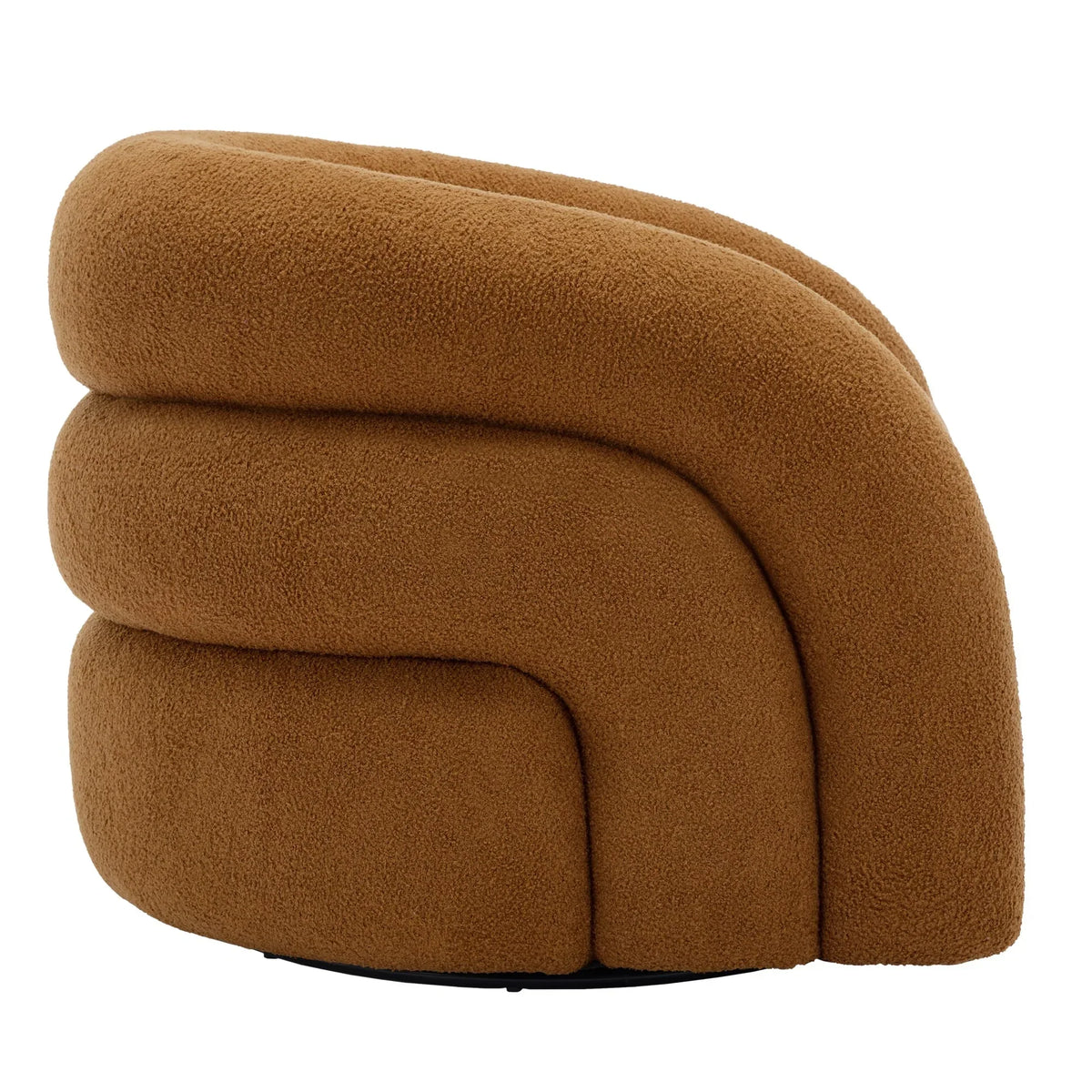Nouveauté 2026 – Fauteuil pivotant 360" pour salon, fauteuil tonneau bouclé, canapé une place, fauteuil de lecture, vert sauge