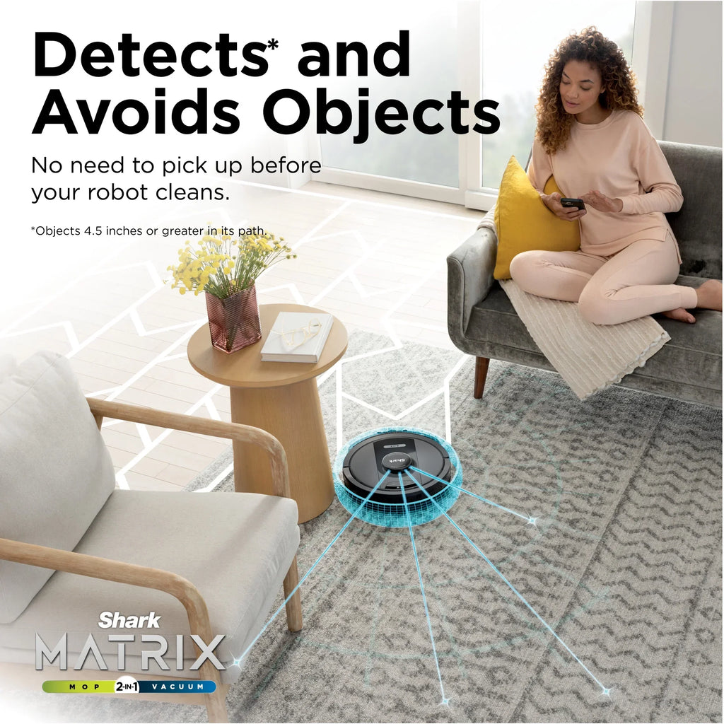 Nouveauté 2026 – Aspirateur robot laveur Shark Matrix , vidange automatique, compatible tapis et sols durs, base d'autonomie de 30 jours, cartographie précise de la maison, compatible animaux, Wi-Fi, RV2400WS