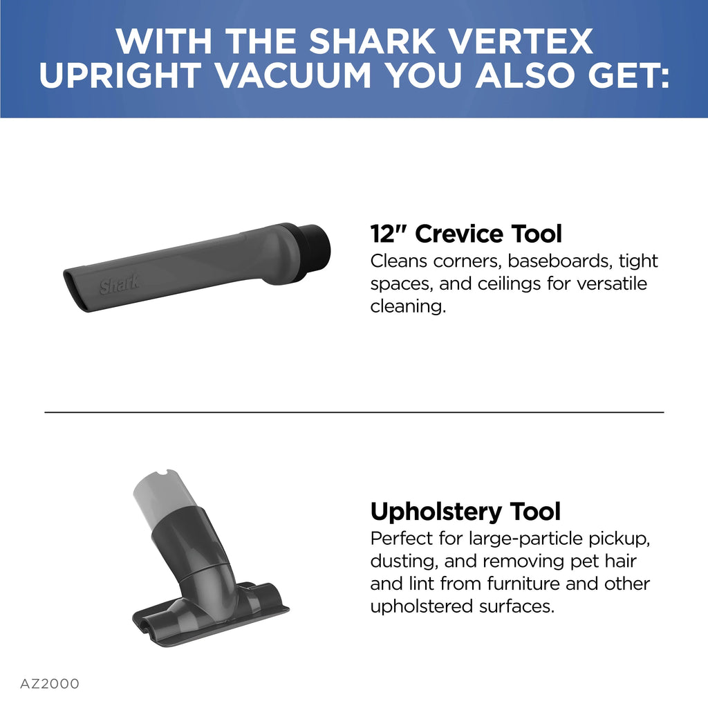 Nouveauté 2026 – Aspirateur vertical Shark Vertex DuoClean PowerFin , avec système Lift-Away™ et brosse autonettoyante, AZ2000