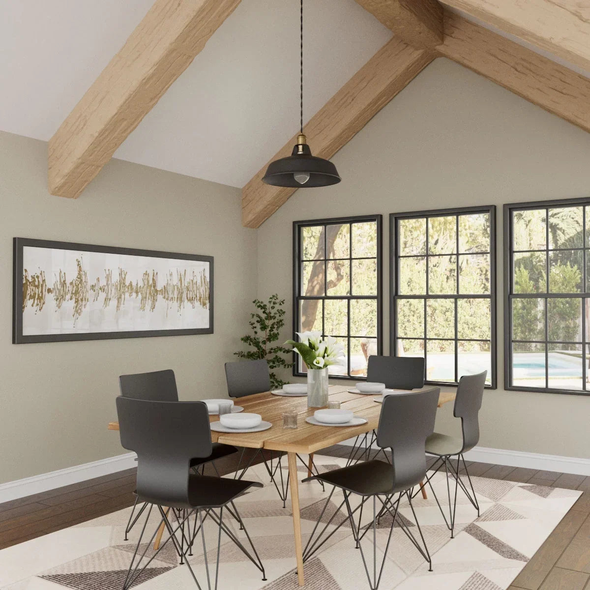 Nouveauté 2026 – Ekena Millwork 3 1/2 po L x 3 1/2 po H x 120 po P 3 côtés (poutre en U) Bois de récupération HeritageTimber Faux bois Poutre de plafond, Brun Kona