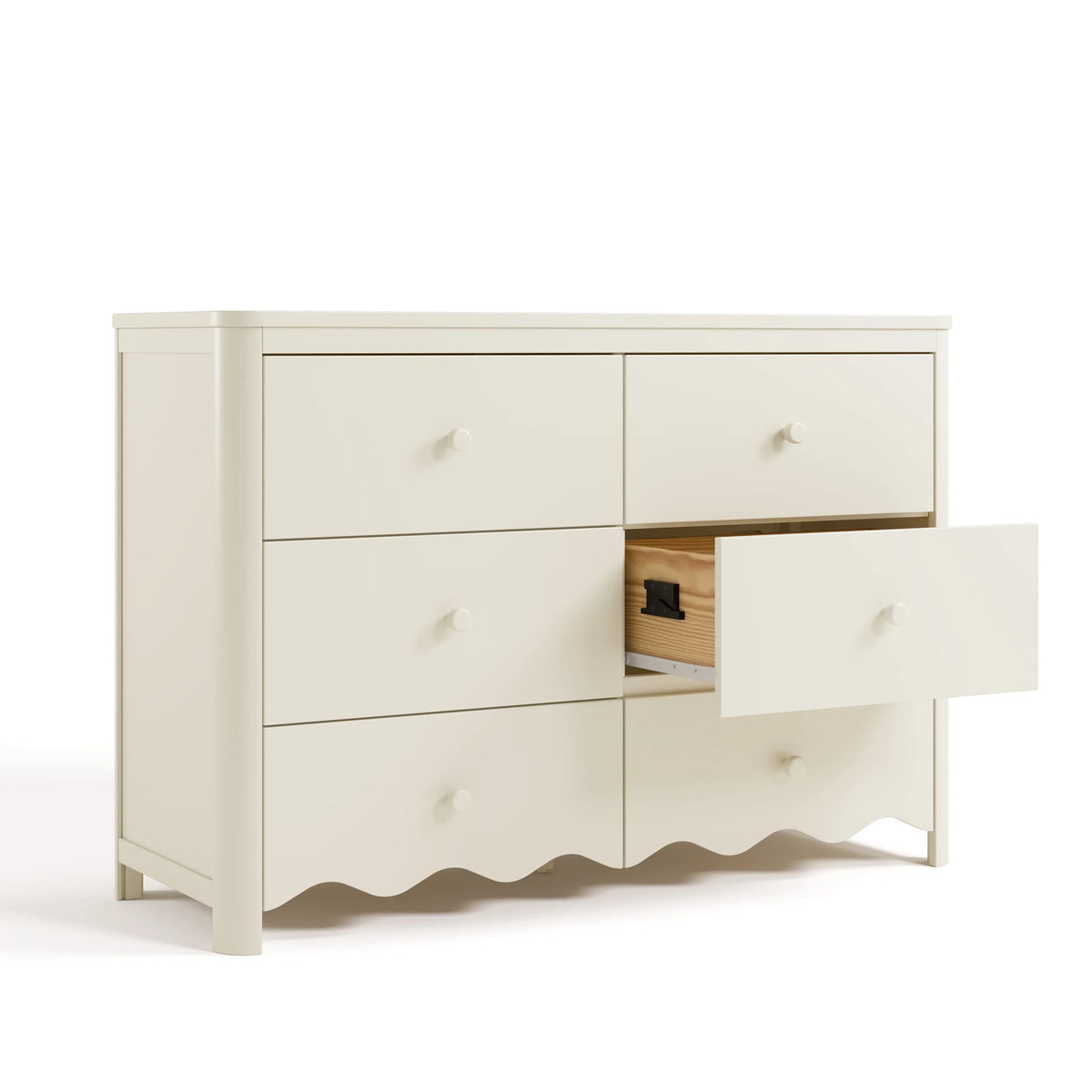Nouveauté 2026 – Commode pour chambre d'enfant Storkcraft Casablanca 6 tiroirs, couleur sauge