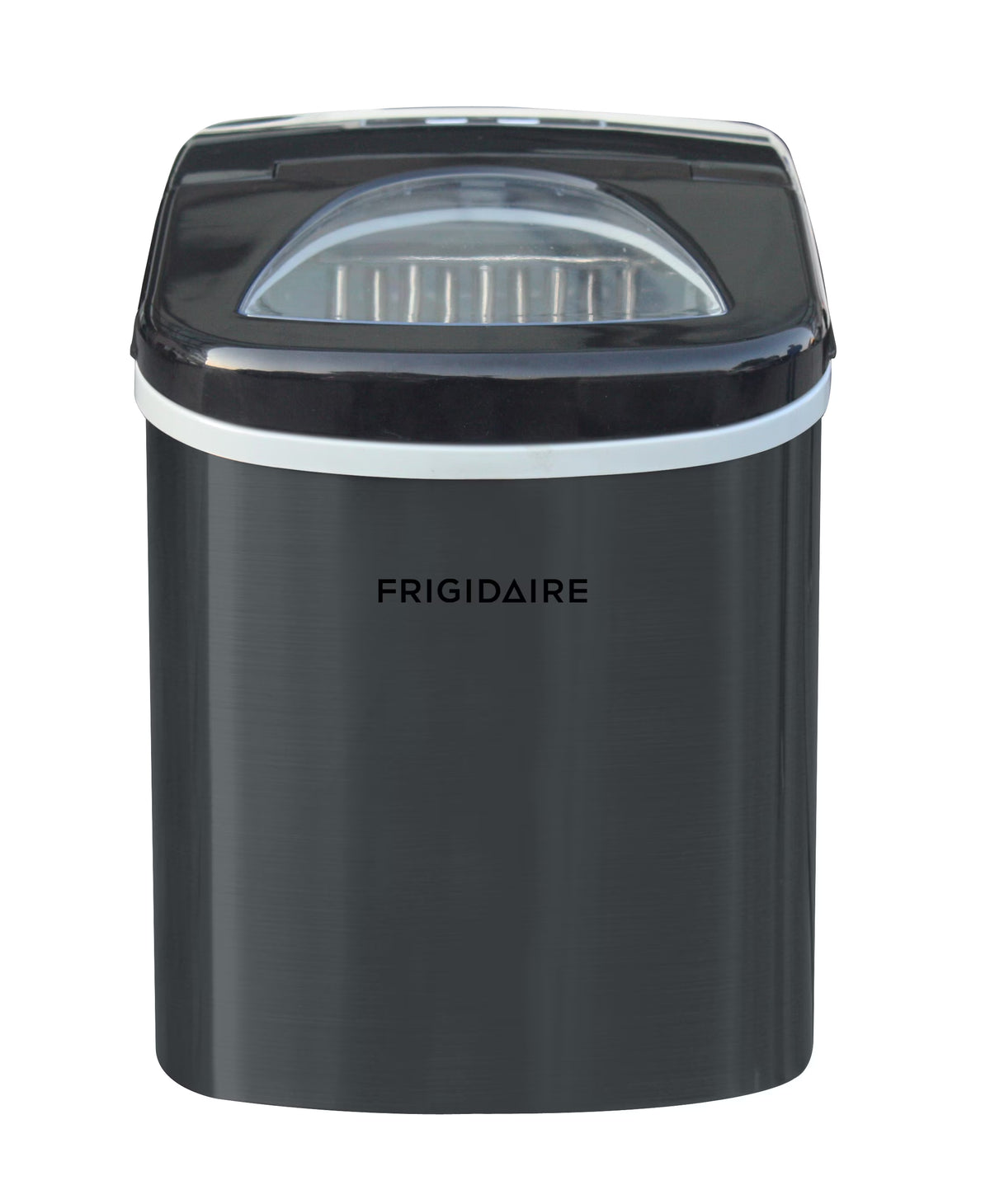 Nouveauté 2026 – Machine à glaçons portable autonettoyante Frigidaire , acier inoxydable noir, (EFIC117-Ssblack_Sc