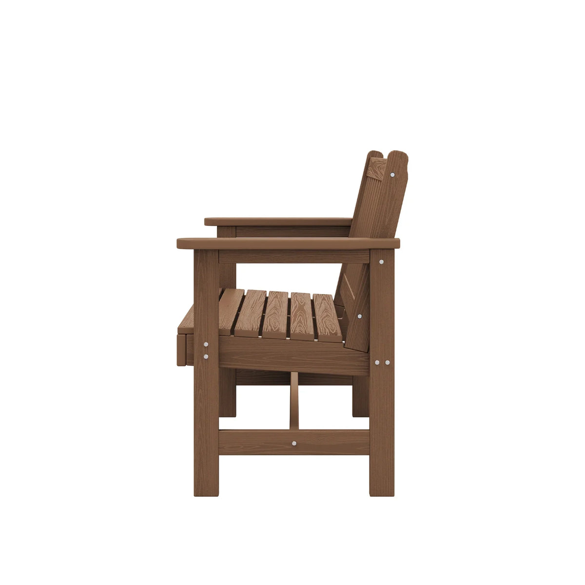 Nouveauté 2026 – Banc d'extérieur SERWALL pour 2 personnes, en PEHD résistant aux intempéries avec renforts en aluminium, supporte jusqu'à 300 kg, confortable pour terrasse, jardin et véranda, noir