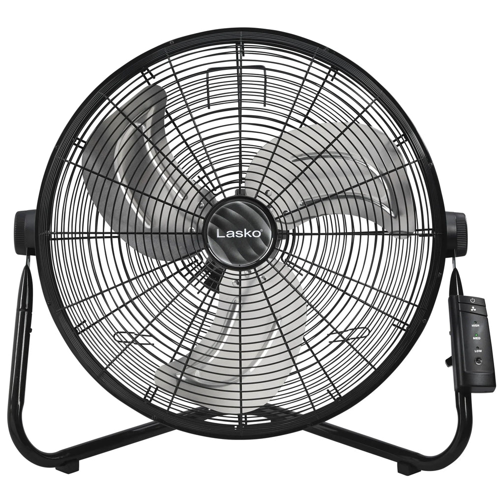 Nouveauté 2026 – Ventilateur sur pied haute vitesse Lasko Max Performance , option de montage mural, gris, H20610