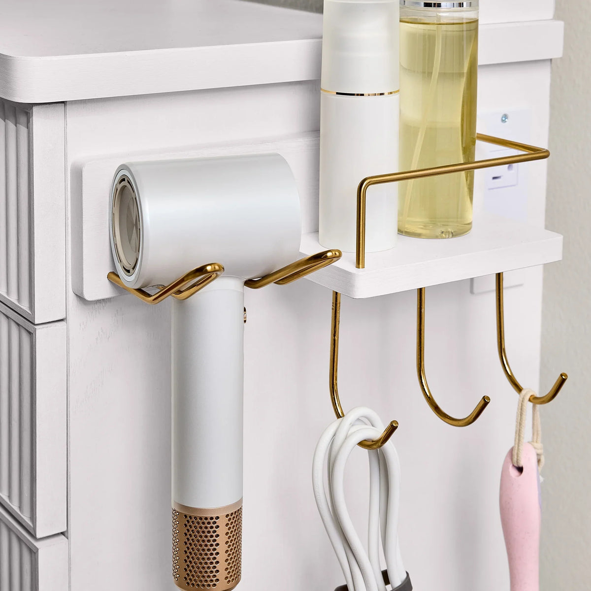 Nouveauté 2026 – Coiffeuse Lillian de Better Homes & Gardens avec miroir éclairé par DEL, finition blanche