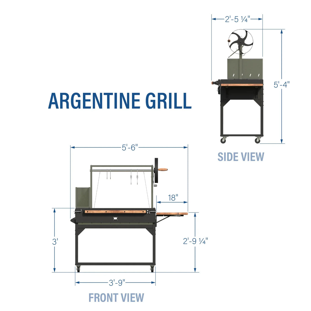 Nouveauté 2026 – Barbecue argentin Santa Maria Backyard Discovery, à bois et charbon de bois, en acier