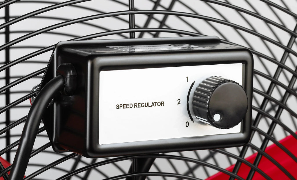 Nouveauté 2026 – Ventilateur tambour incliné haute vitesse Hyper Tough 30 pouces, rouge et noir