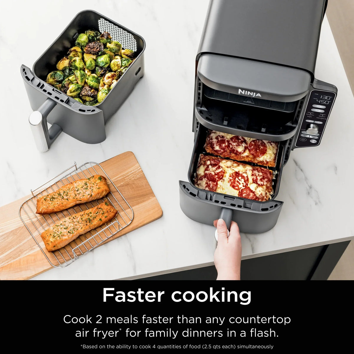 Nouveauté 2026 – Friteuse à air Ninja DoubleStack XL 10 QT à 2 paniers