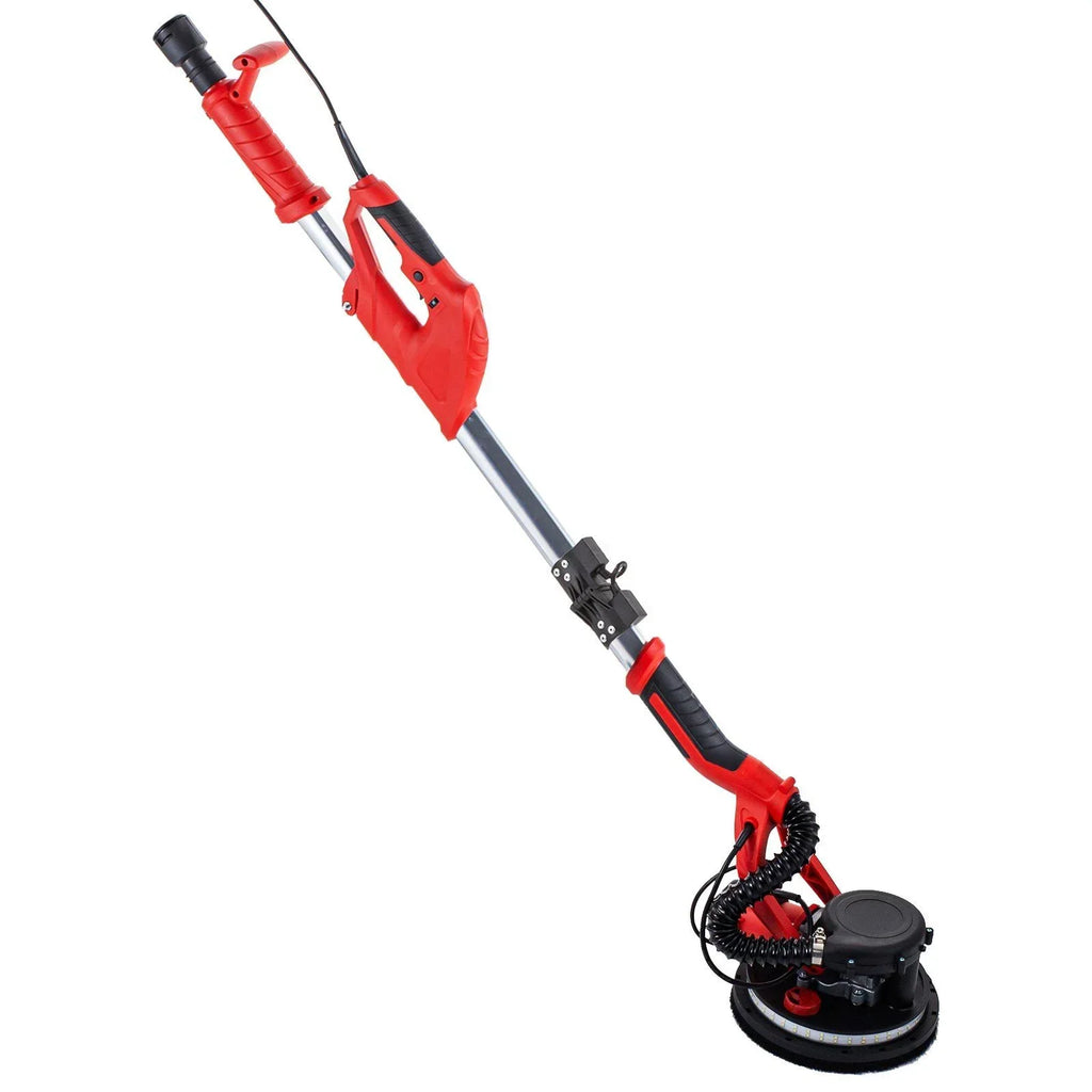 Nouveauté 2026 – Ponceuse à plaques de plâtre Drywall , 850 W, électrique, avec éclairage LED et sac d'aspiration, vitesse variable 800-1750 tr/min, pliable, avec poignée télescopique