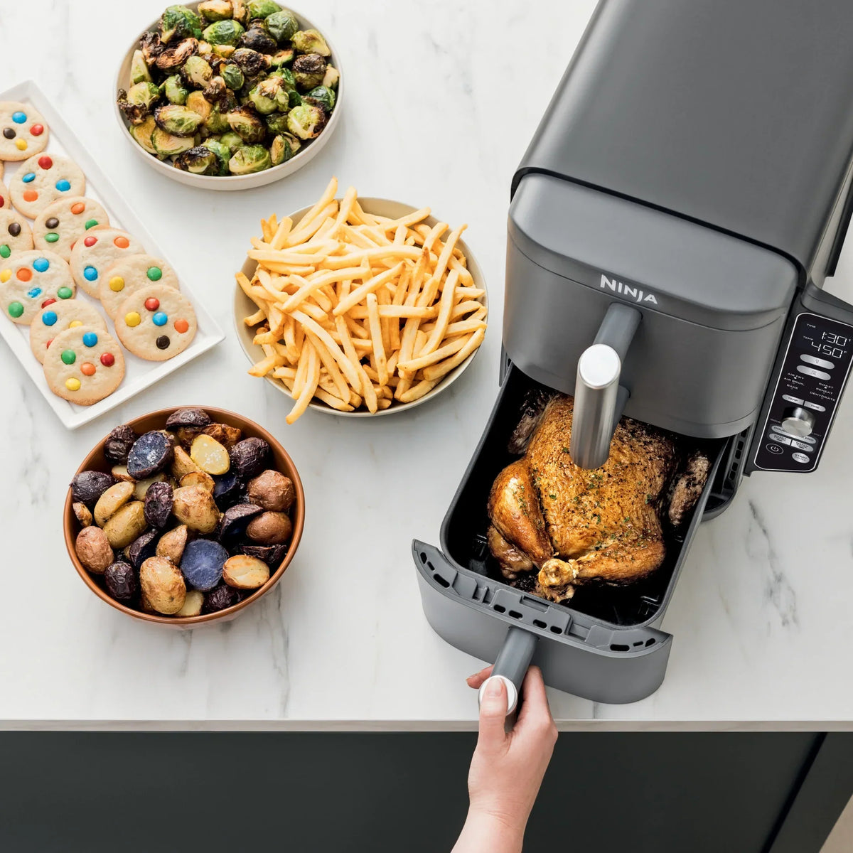 Nouveauté 2026 – Friteuse à air Ninja DoubleStack XL 10 QT à 2 paniers