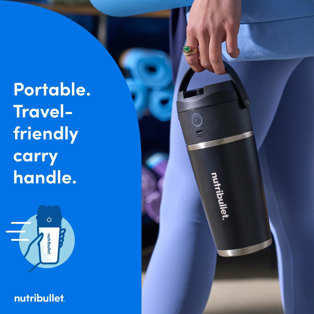 Nouveauté 2026 – Blender portable isotherme nutribullet Flip NBPB10350AK - Noir mat, 532 ml (18 oz