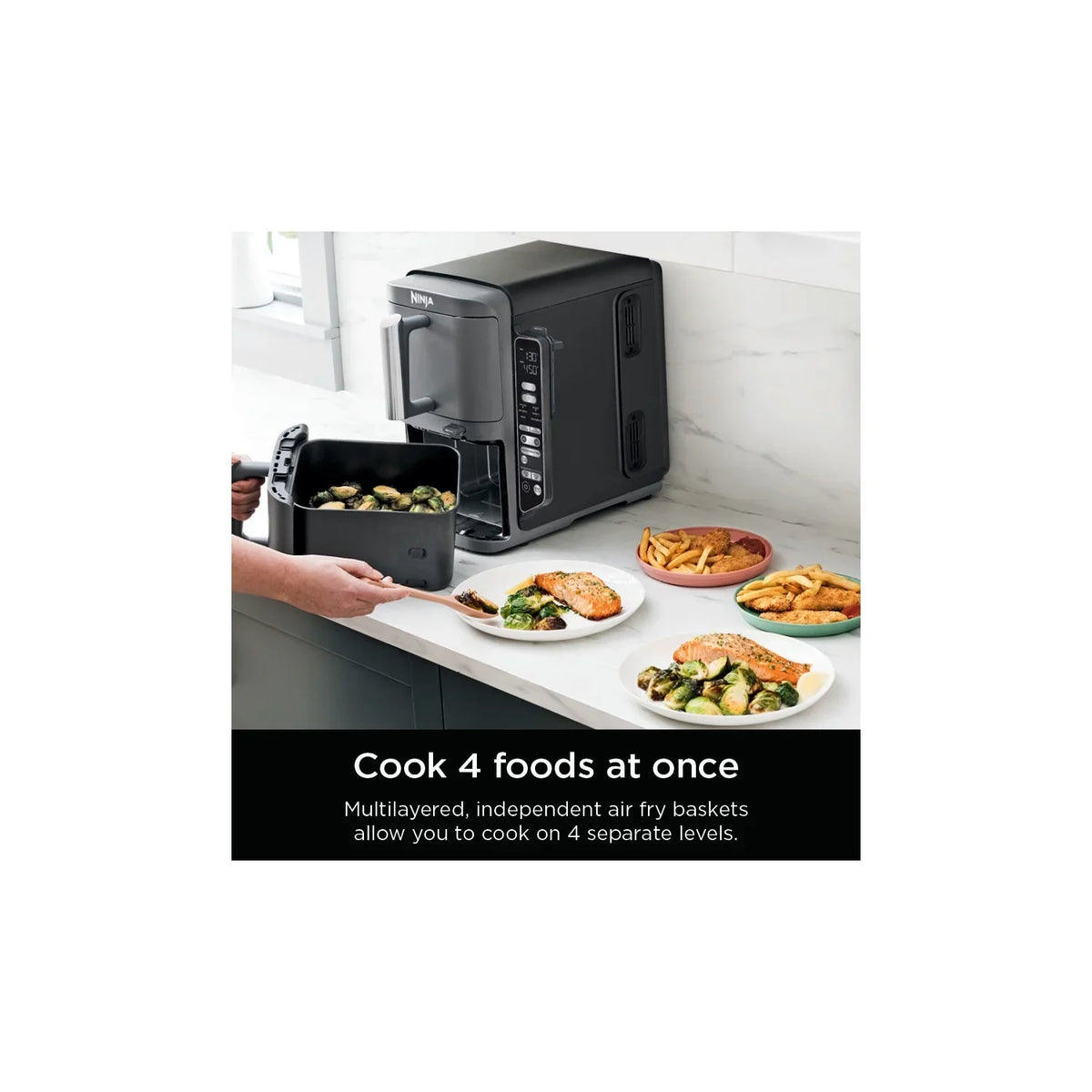 Nouveauté 2026 – Friteuse à air Ninja DoubleStack XL Smart à 2 paniers
