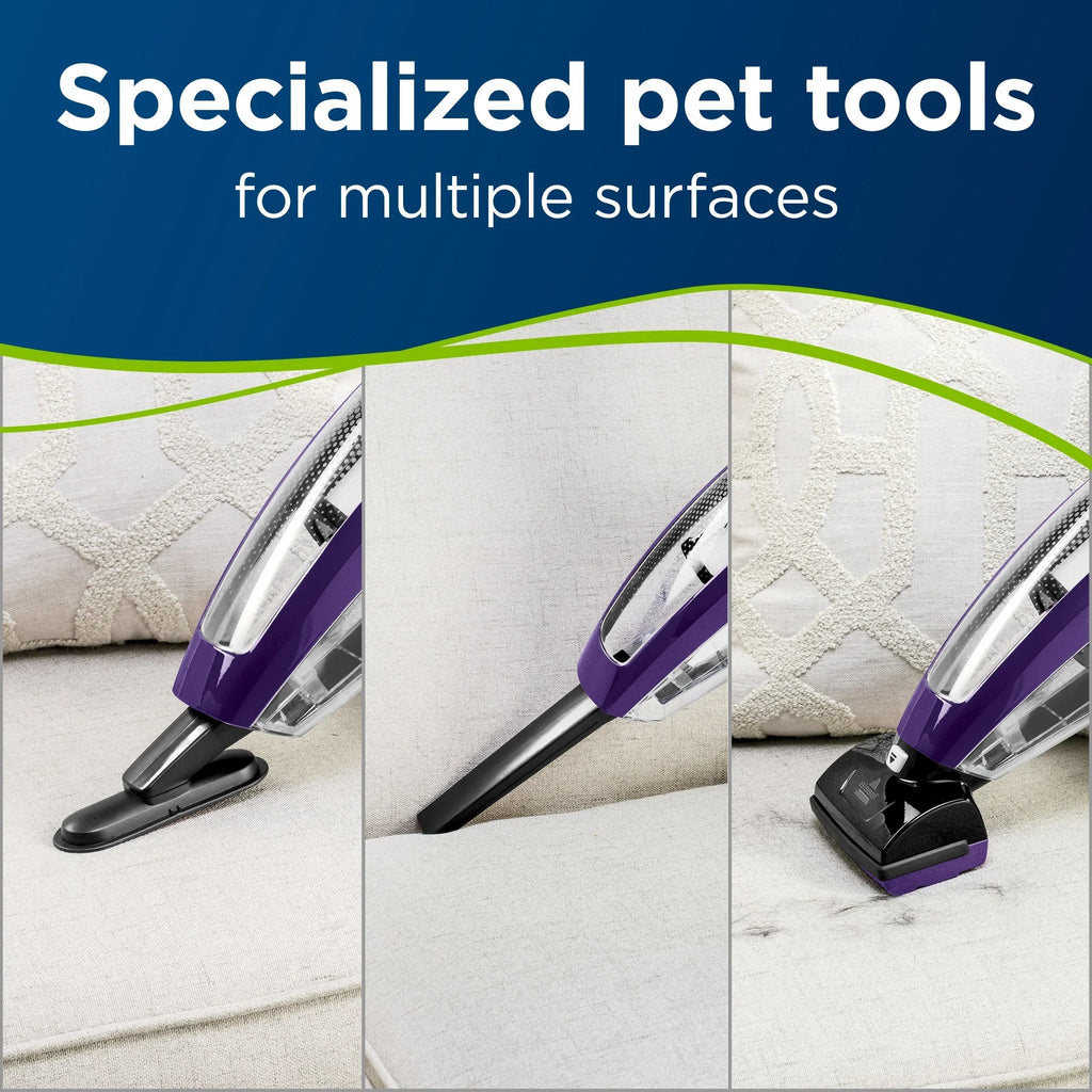 Nouveauté 2026 – Aspirateur à main sans fil BISSELL Pet Hair Eraser, violet, 2390A