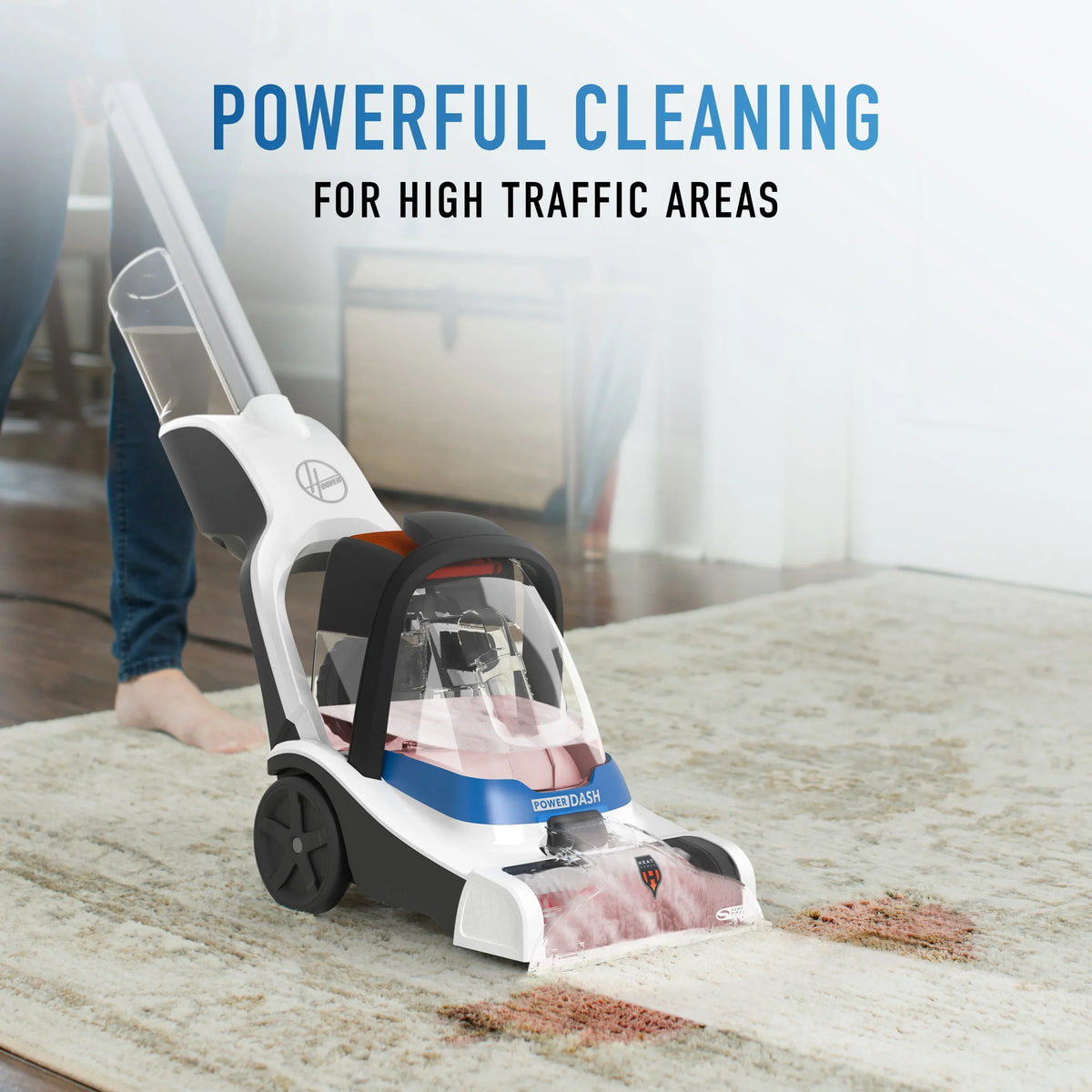 Nouveauté 2026 – Hoover PowerDash Pet, nettoyeur de tapis et moquettes, compact et léger, idéal pour les petits espaces, FH50710CN