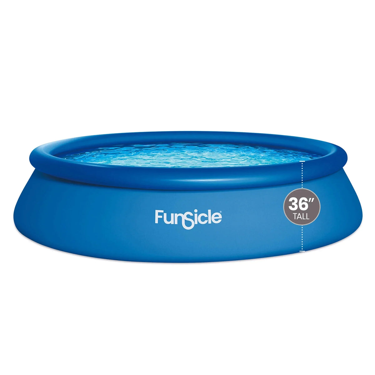 Nouveauté 2026 – Piscine hors sol ronde Funsicle QuickSet de 2,4 m (8 pi), à partir de 6 ans