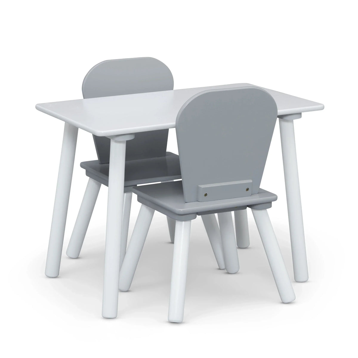 Nouveauté 2026 – Ensemble de jeu pour tout-petits Delta Children 4 pièces – Comprend une table de jeu, 2 chaises et un rangement à jouets à 6 bacs avec autocollants en vinyle réutilisables, rose clair/rose foncé
