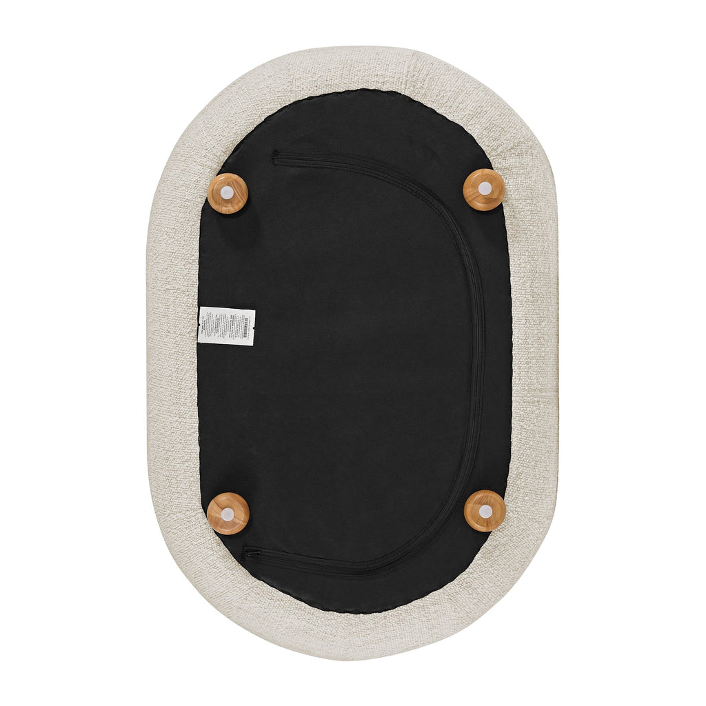 Nouveauté 2026 – Chaise longue et pouf de rangement Juliet en boucle moderne, couleur perle, collection Better Homes & Gardens