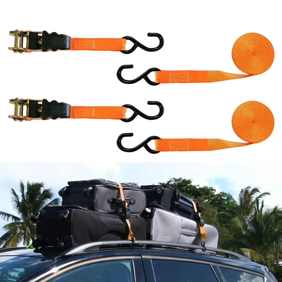 Nouveauté 2026 – Ensemble de barres de toit universelles MeeFar : panier de toit en acier (51 po x 36 po x 5 po) + sac de chargement souple et étanche (15 pi³ - 44 po x 34 po x 17 po