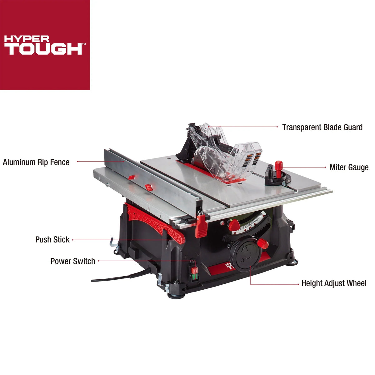 Nouveauté 2026 – Scie circulaire de table Hyper Tough 10 pouces 15 A, TS1001