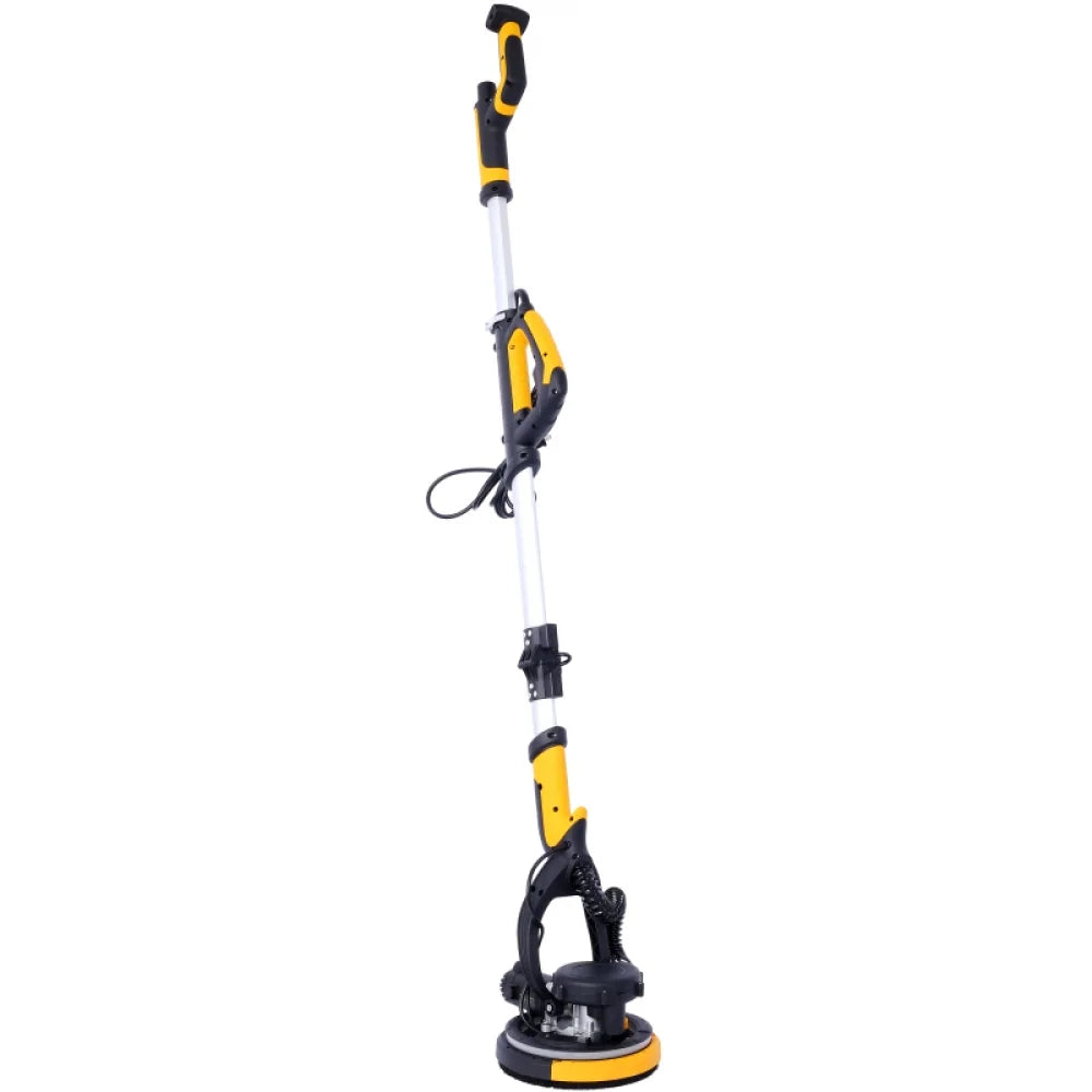 Nouveauté 2026 – Ponceuse à cloisons sèches Drywall , ponceuse électrique 780 W avec aspiration des poussières, moteur 6,5 A, ponceuse à sols sans poussière avec vitesse variable 900-1800 tr/min, lumière LED, poignée extensible et pliable