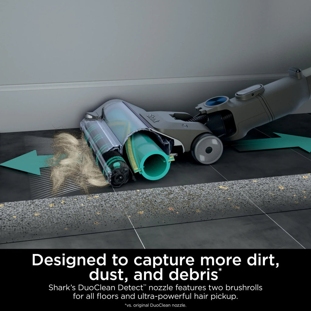 Nouveauté 2026 – Aspirateur balai sans fil Shark PowerDetect , multi-surfaces, avec brosse DuoClean Detect et tube MultiFLEX, jusqu'à 60 minutes d'autonomie, IP1250 bleu