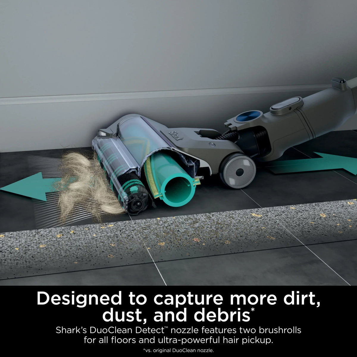 Nouveauté 2026 – Aspirateur balai sans fil Shark PowerDetect , multi-surfaces, avec brosse DuoClean Detect et tube MultiFLEX, jusqu'à 60 minutes d'autonomie, IP1250 bleu