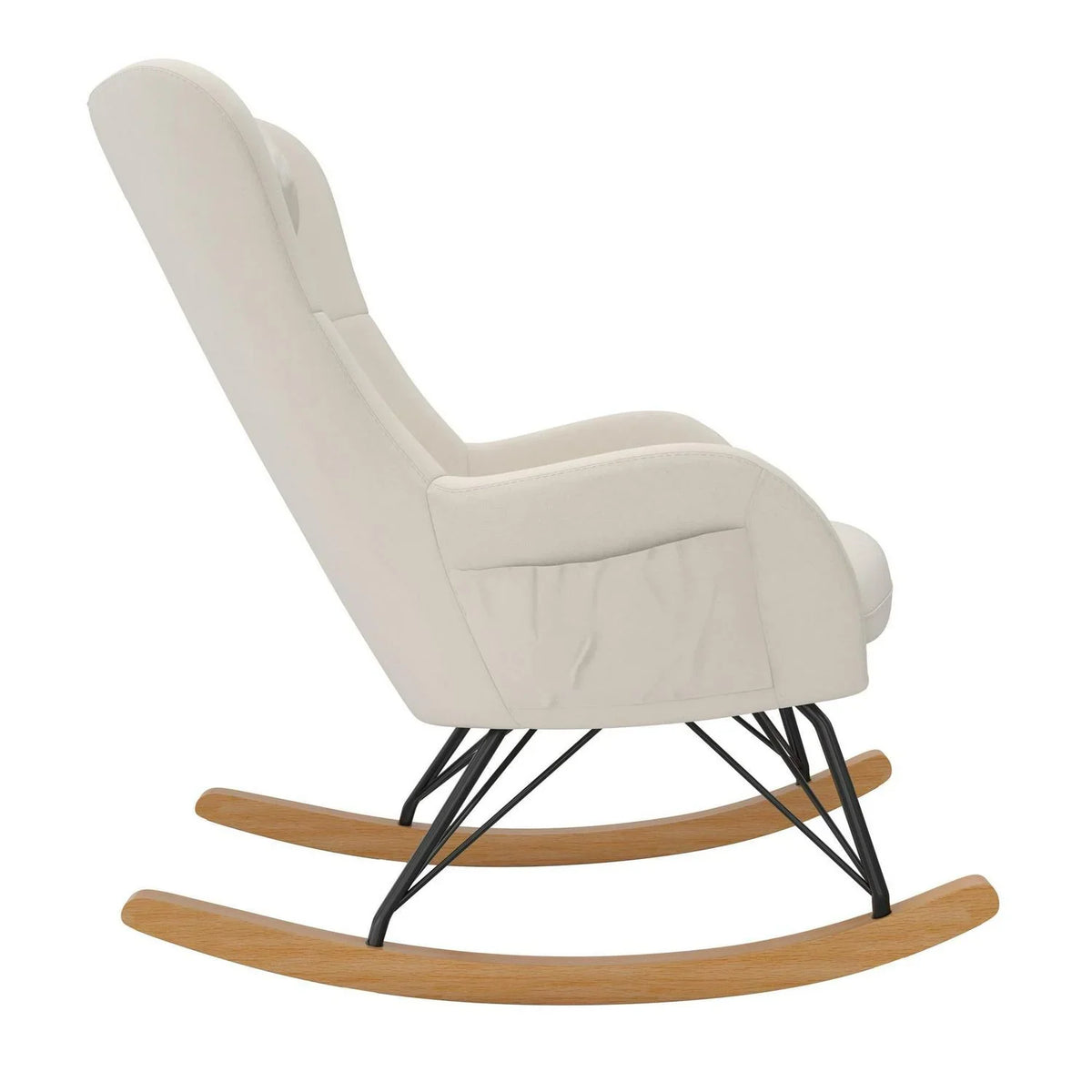 Nouveauté 2026 – Transat Baby Relax Robbie avec poches de rangement. Lin beige