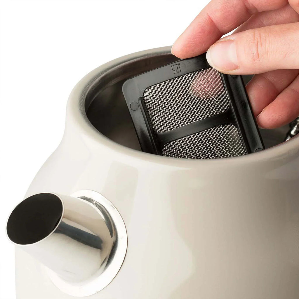 Nouveauté 2026 – Bouilloire électrique Haden Dorset 1,7 litre avec socle, mastic et chrome