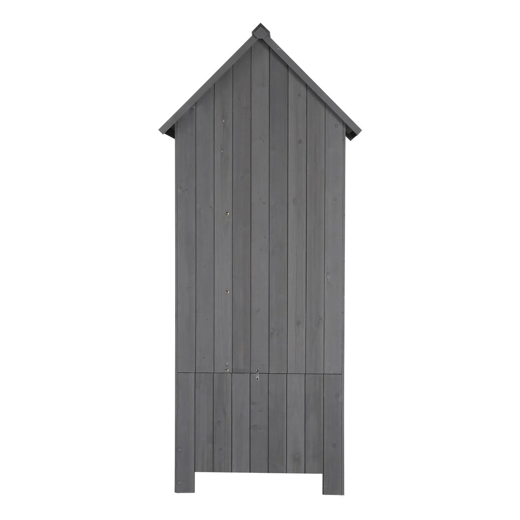Nouveauté 2026 – Abri de jardin iTopRoad 70 pouces (178 cm) pour outils de jardin, casiers de rangement en bois pour terrasse