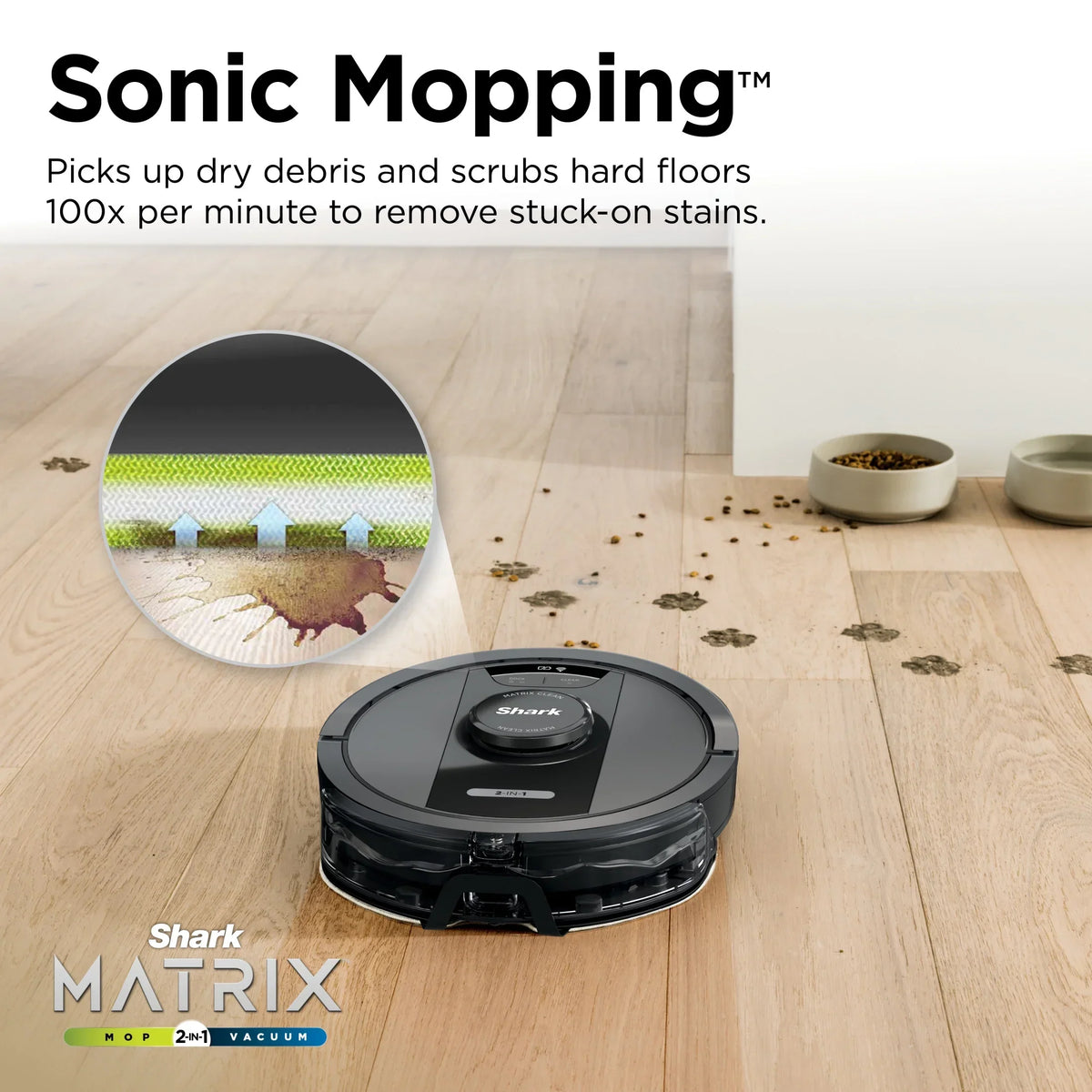 Nouveauté 2026 – Aspirateur robot laveur Shark Matrix , vidange automatique, compatible tapis et sols durs, base d'autonomie de 30 jours, cartographie précise de la maison, compatible animaux, Wi-Fi, RV2400WS