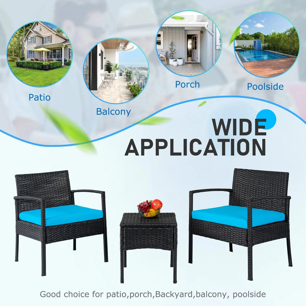 Nouveauté 2026 – Ensemble de mobilier de jardin Tappio , 3 pièces, style bistro, comprenant des chaises de conversation en rotin, une table d'appoint et des coussins. Idéal pour balcon, jardin ou terrasse. Couleur : rouge