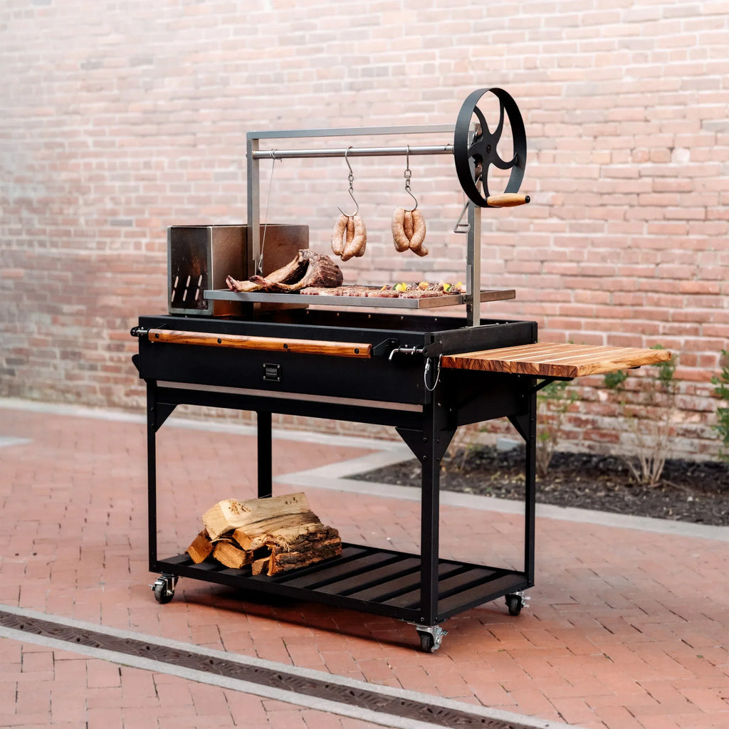 Nouveauté 2026 – Barbecue argentin Santa Maria Backyard Discovery, à bois et charbon de bois, en acier