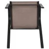 Nouveauté 2026 – Lot de 5 chaises empilables d'extérieur BizChair noires , revêtement Flex Comfort et structure en métal