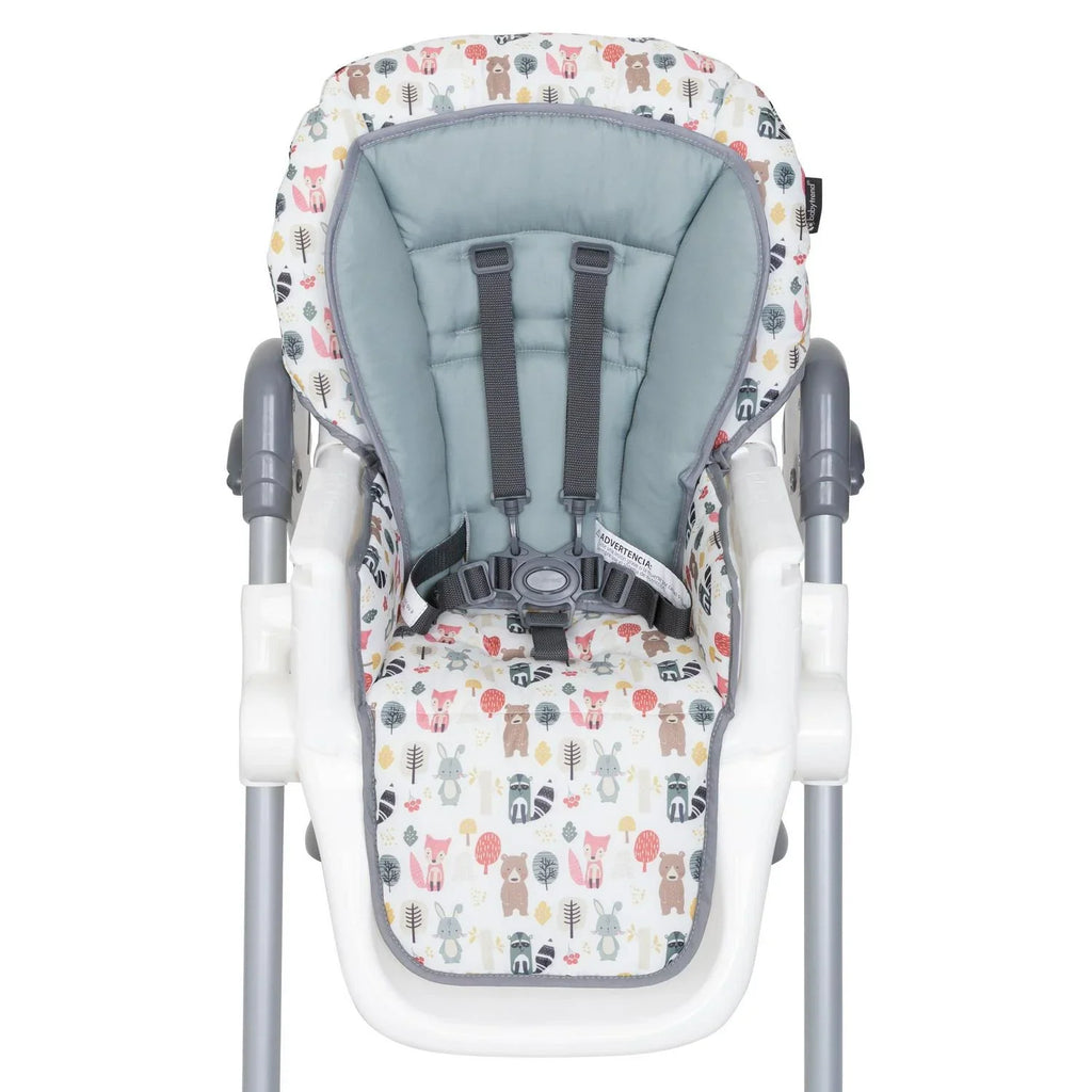 Nouveauté 2026 – Chaise haute 3-en-1 Baby Trend Sit Right, collection . Thème Forêt