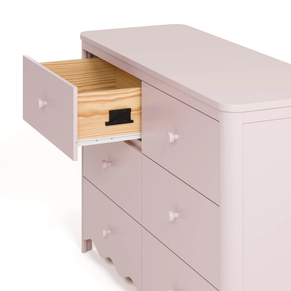 Nouveauté 2026 – Commode pour chambre d'enfant Storkcraft Casablanca 6 tiroirs, couleur sauge