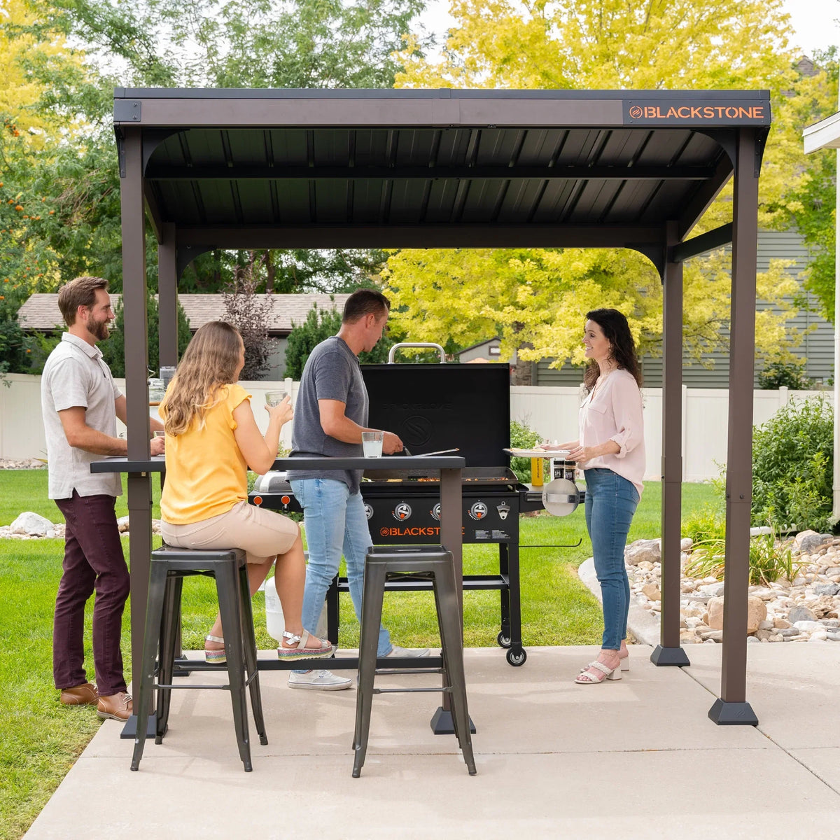 Nouveauté 2026 – Pavillon de barbecue/plaque de cuisson extérieure Blackstone , 1,5 m x 2,4 m