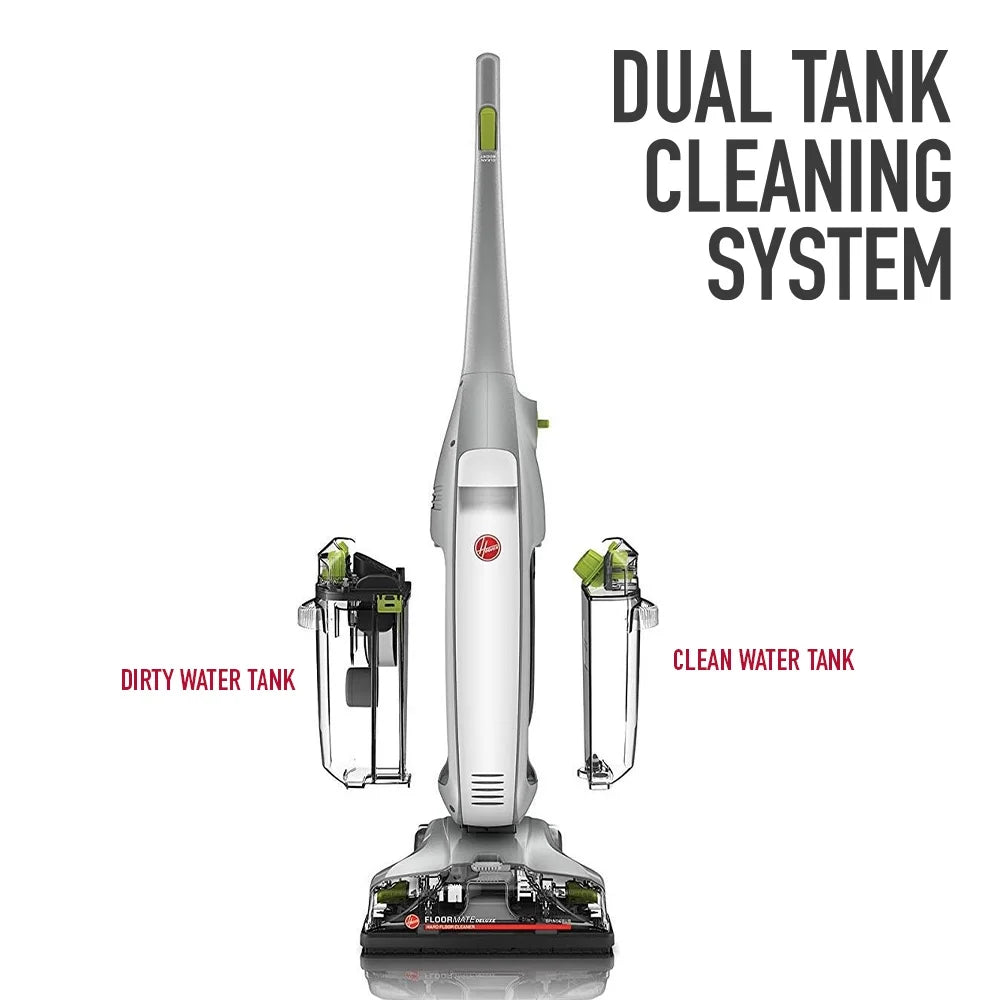 Nouveauté 2026 – Nettoyeur de sols durs filaire Hoover FloorMate Deluxe , pour parquet, vinyle, carrelage, stratifié et marbre, double réservoir, mode séchage, FH40160