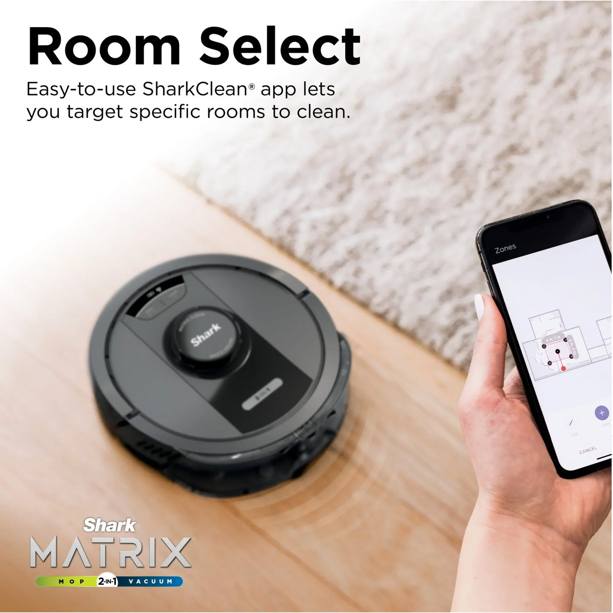 Nouveauté 2026 – Aspirateur robot laveur Shark Matrix , vidange automatique, compatible tapis et sols durs, base d'autonomie de 30 jours, cartographie précise de la maison, compatible animaux, Wi-Fi, RV2400WS